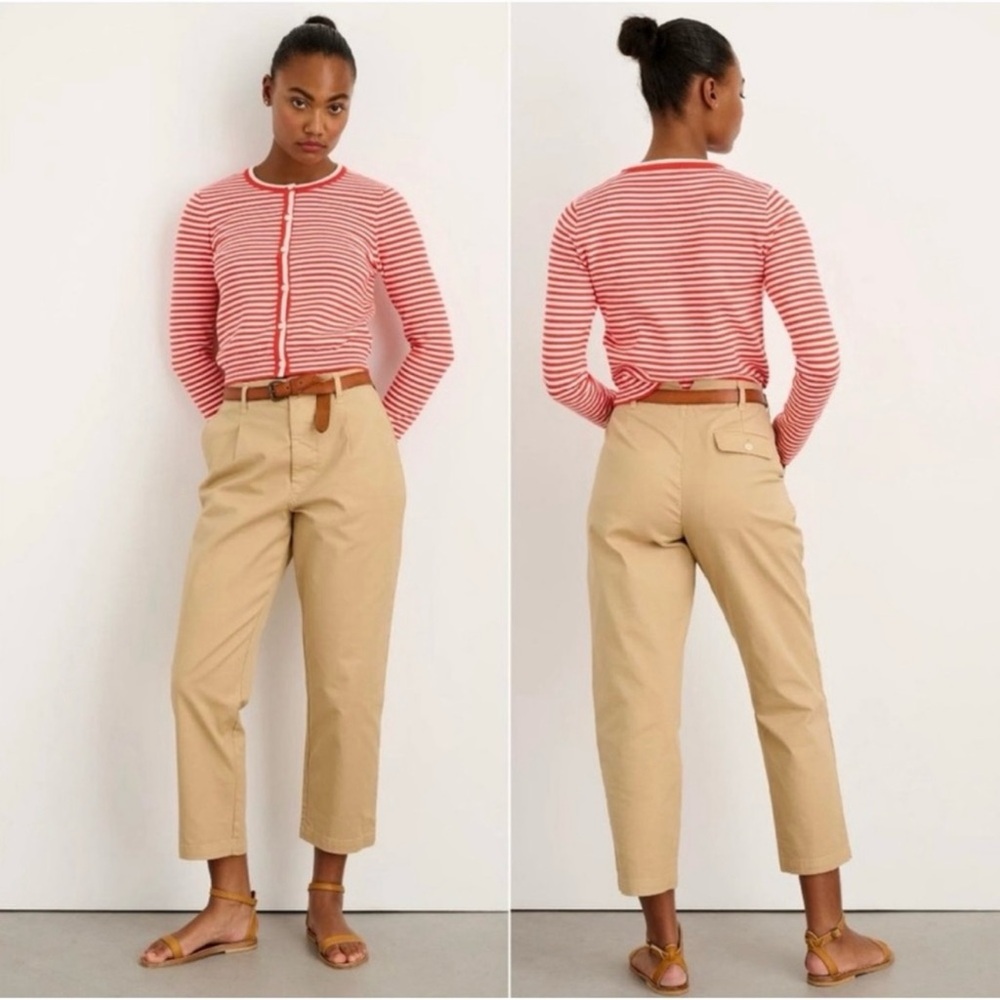 Alex Mill Women’s Boy Pleated Chino Khaki Pants Size 6
